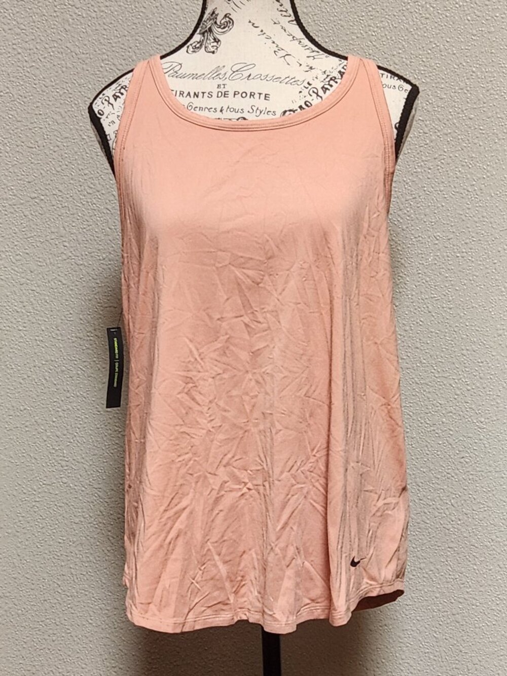NIKE Dri-Fit Standard Fit Women's Backless Tank Tunic Top - Large - NEW NW